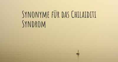 Synonyme für das Chilaiditi Syndrom