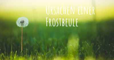 Ursachen einer Frostbeule