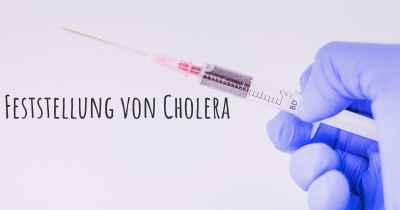 Feststellung von Cholera