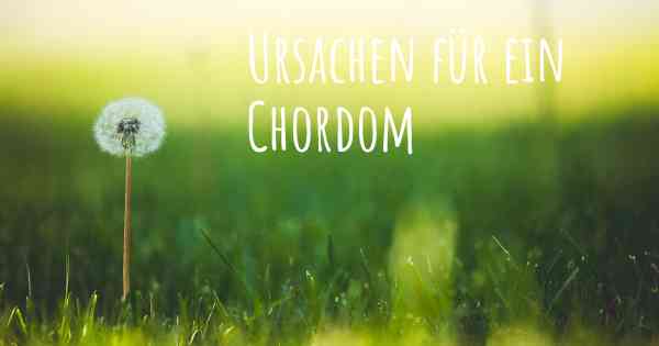 Ursachen für ein Chordom