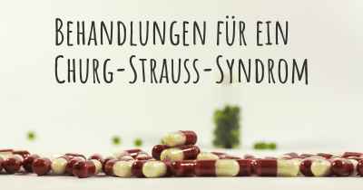 Behandlungen für ein Churg-Strauss-Syndrom