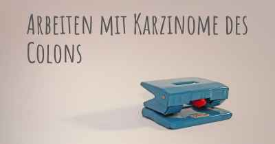 Arbeiten mit Karzinome des Colons