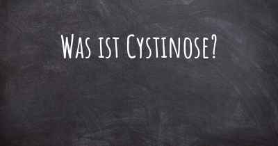 Was ist Cystinose?