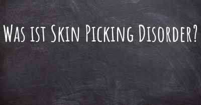 Was ist Skin Picking Disorder?
