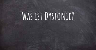 Was ist Dystonie?