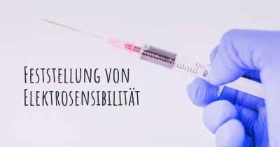 Feststellung von Elektrosensibilität