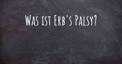 Was ist Erb's Palsy?