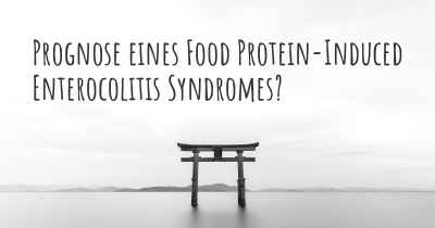 Prognose eines Food Protein-Induced Enterocolitis Syndromes?