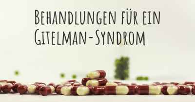 Behandlungen für ein Gitelman-Syndrom