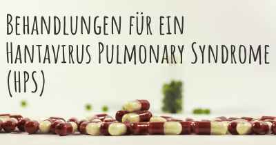 Behandlungen für ein Hantavirus Pulmonary Syndrome (HPS)