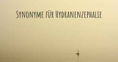 Synonyme für Hydranenzephalie