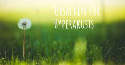 Ursachen für Hyperakusis