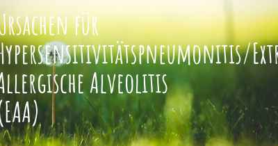 Ursachen für Hypersensitivitätspneumonitis/Extrinsische Allergische Alveolitis (EAA)