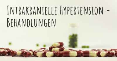 Intrakranielle Hypertension - Behandlungen