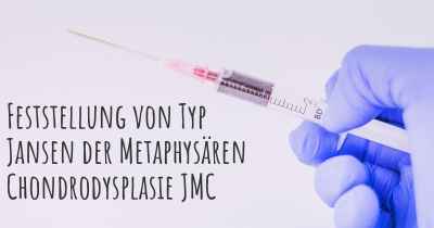 Feststellung von Typ Jansen der Metaphysären Chondrodysplasie JMC