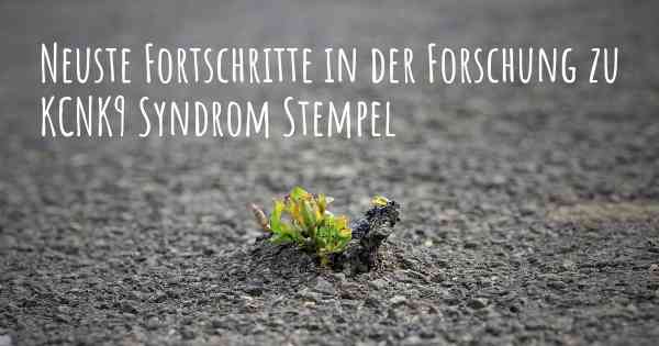 Neuste Fortschritte in der Forschung zu KCNK9 Syndrom Stempel