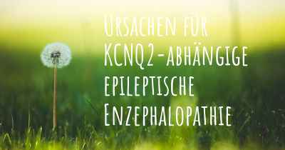Ursachen für KCNQ2-abhängige epileptische Enzephalopathie