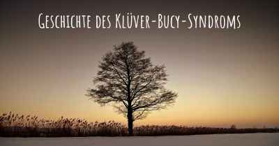Geschichte des Klüver-Bucy-Syndroms