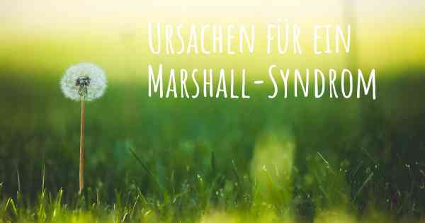 Ursachen für ein Marshall-Syndrom