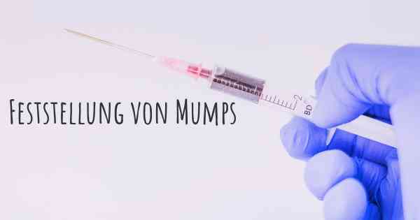 Feststellung von Mumps