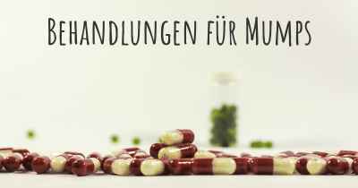 Behandlungen für Mumps