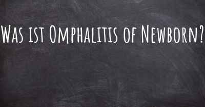 Was ist Omphalitis of Newborn?