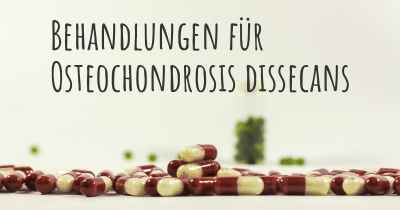 Behandlungen für Osteochondrosis dissecans