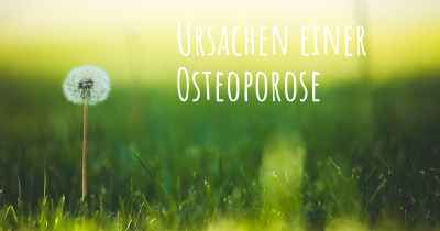 Ursachen einer Osteoporose