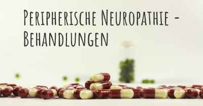 Peripherische Neuropathie - Behandlungen