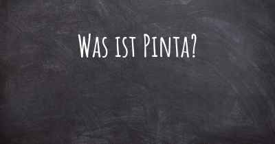 Was ist Pinta?