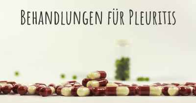 Behandlungen für Pleuritis