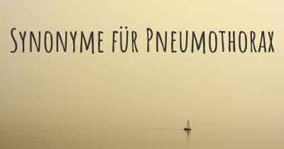 Synonyme für Pneumothorax