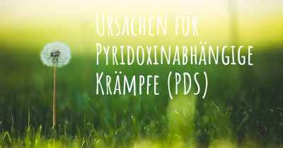 Ursachen für Pyridoxinabhängige Krämpfe (PDS)