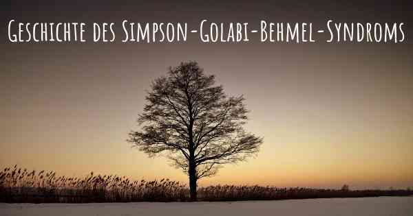 Geschichte des Simpson-Golabi-Behmel-Syndroms