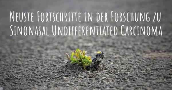 Neuste Fortschritte in der Forschung zu Sinonasal Undifferentiated Carcinoma