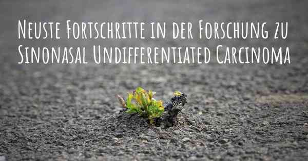 Neuste Fortschritte in der Forschung zu Sinonasal Undifferentiated Carcinoma