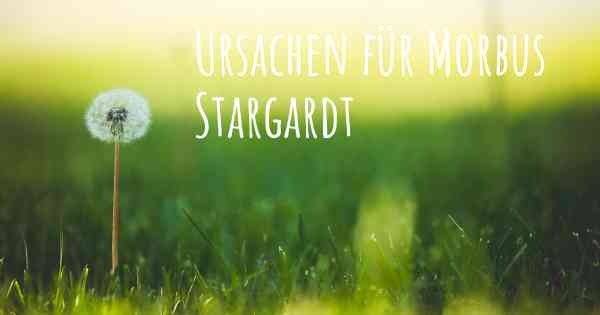 Ursachen für Morbus Stargardt