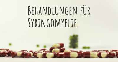 Behandlungen für Syringomyelie