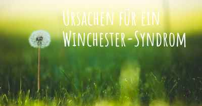 Ursachen für ein Winchester-Syndrom
