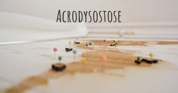 Acrodysostose