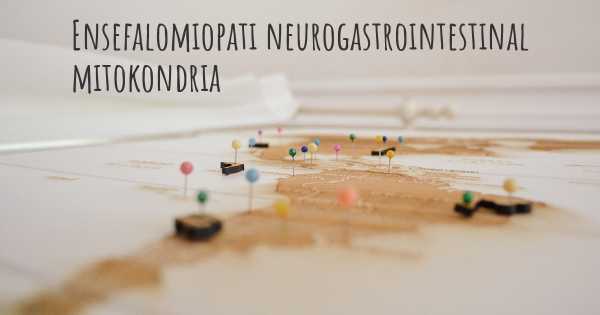 Ensefalomiopati neurogastrointestinal mitokondria