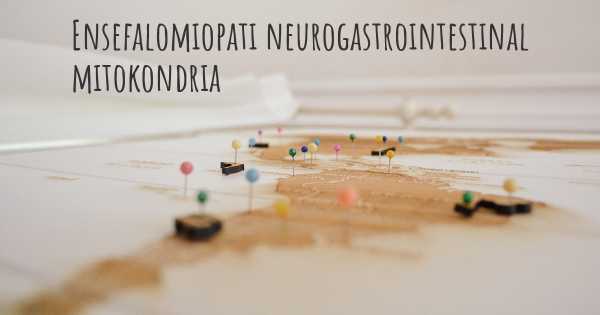 Ensefalomiopati neurogastrointestinal mitokondria