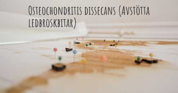 Osteochondritis dissecans (Avstötta ledbroskbitar)