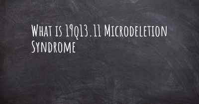 What is 19q13.11 Microdeletion Syndrome
