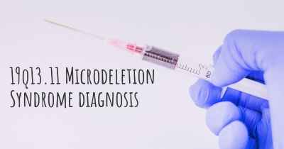 19q13.11 Microdeletion Syndrome diagnosis