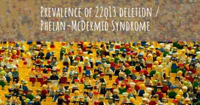 Prevalence of 22q13 deletion / Phelan-McDermid Syndrome