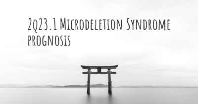 2q23.1 Microdeletion Syndrome prognosis