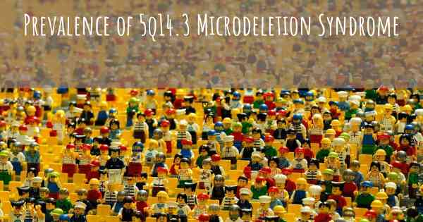 Prevalence of 5q14.3 Microdeletion Syndrome