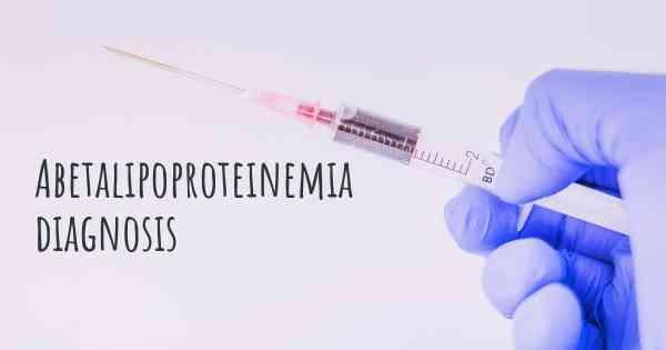 Abetalipoproteinemia diagnosis