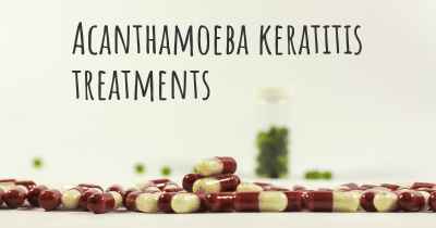 Acanthamoeba keratitis treatments